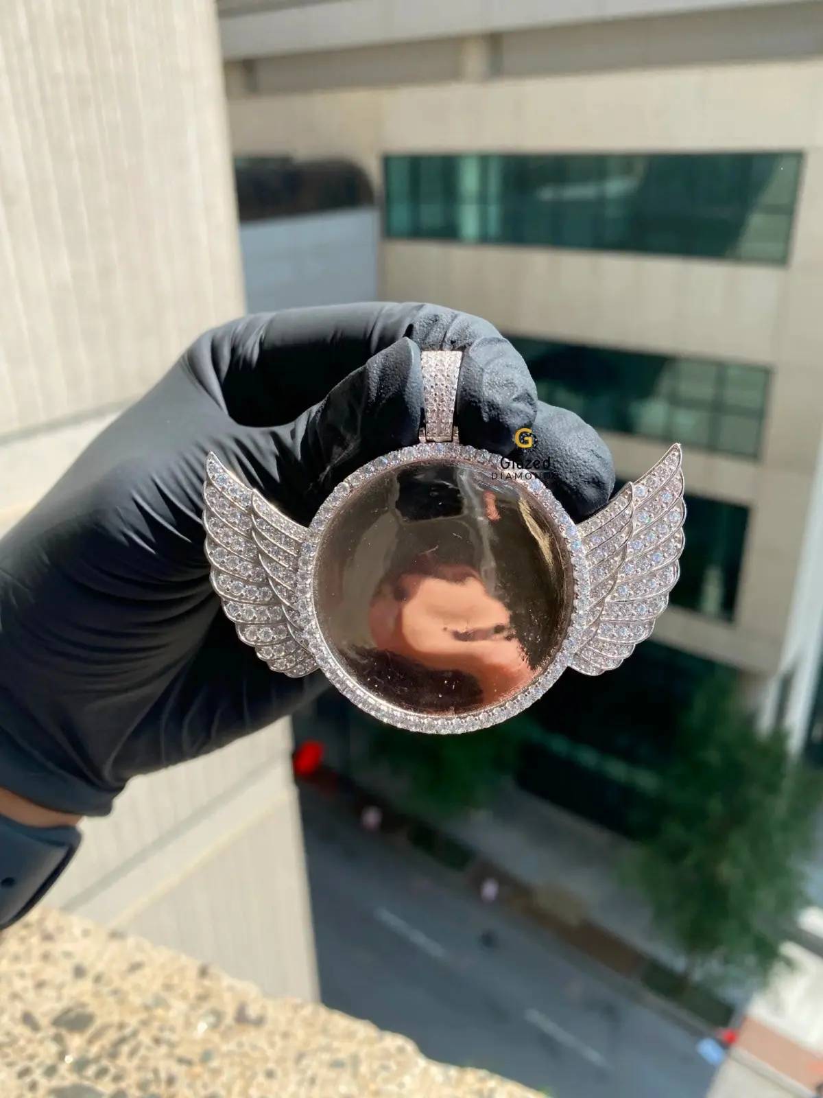 LARGE HipHop Round Pendant