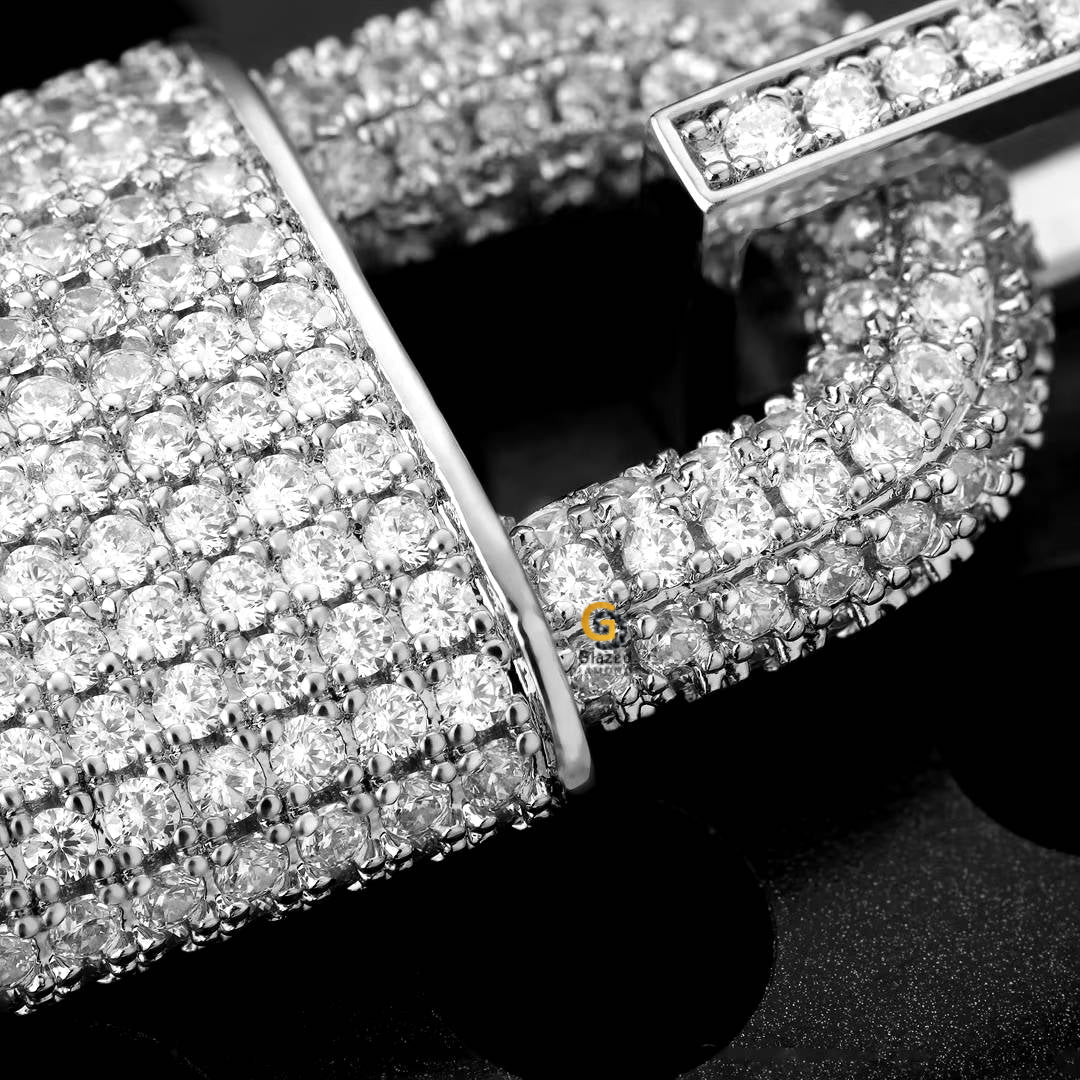 Lock Moissanite Pendant ForMen