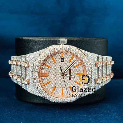 Men_s Fully Iced Out VVS Moissanite Watch For Men