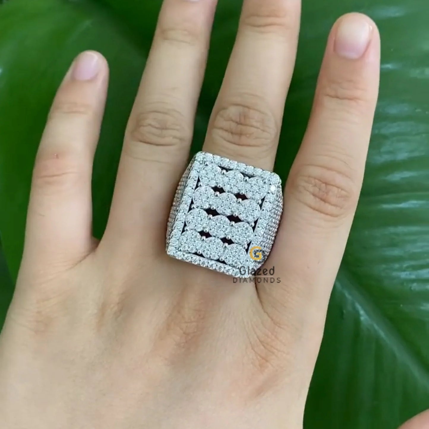 Mens Diamond Flooded Ring