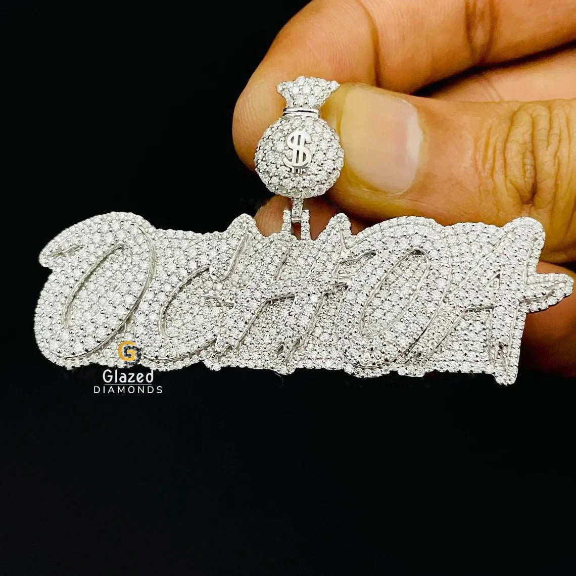 Mens Diamond Studded Pendant