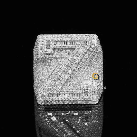 Moissanite Baguette Ring