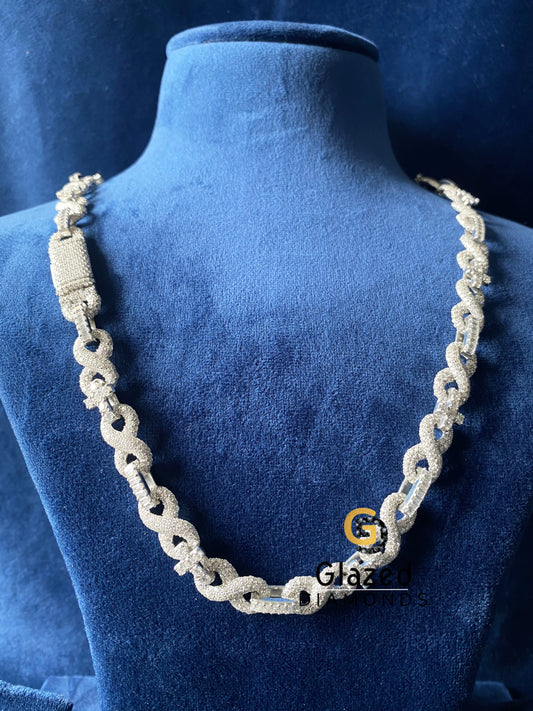 Moissanite Cuban Link Chain For Men
