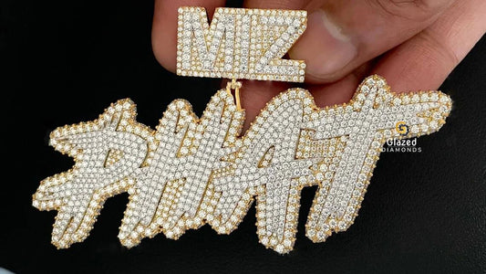 Moissanite Custom Letter Pendant