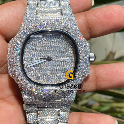 Moissanite Diamond Watch For Men