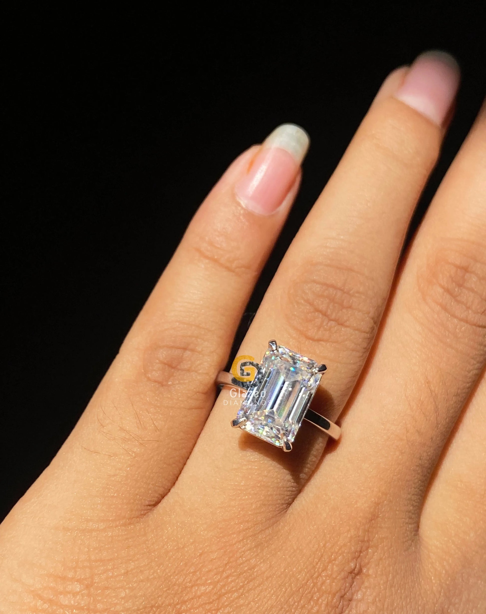 Moissanite Engagement Ring