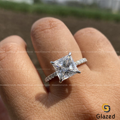 Moissanite Engagement Ring for womens