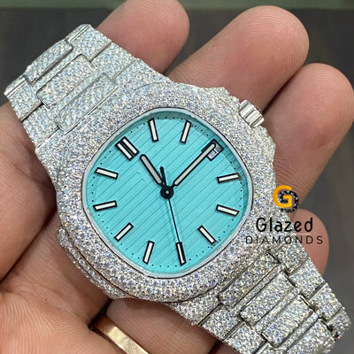 Moissanite HIp Hop Watch For Men