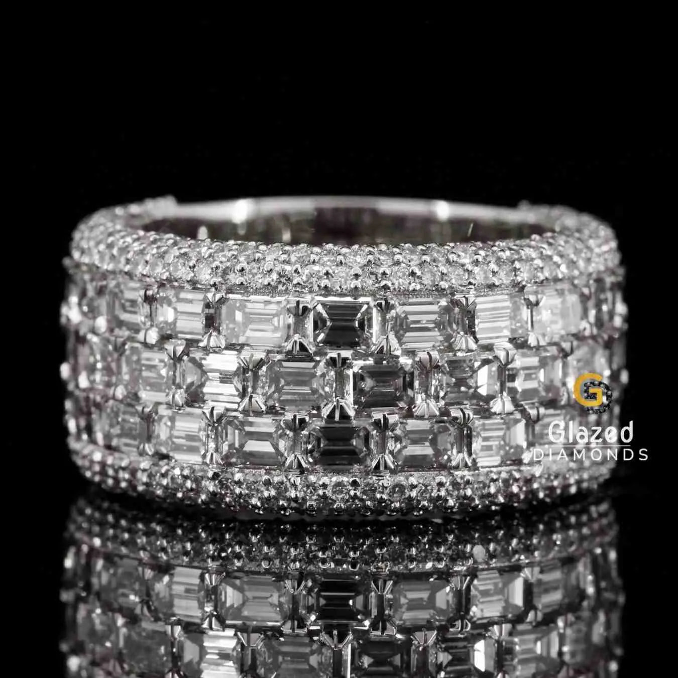 Moissanite Hip Hop Ring 3