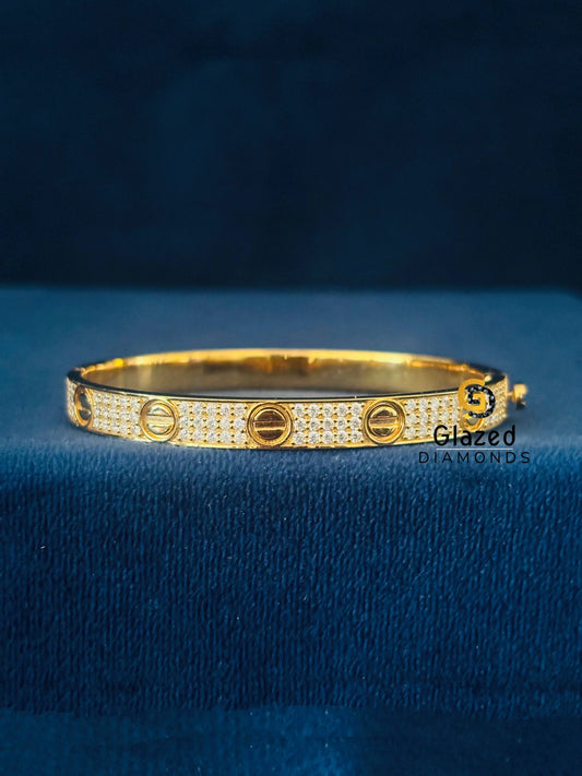 Moissanite Iced Out Cartier Bracelet