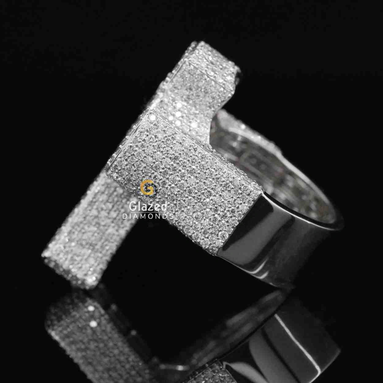 Moissanite Iced Out Ring