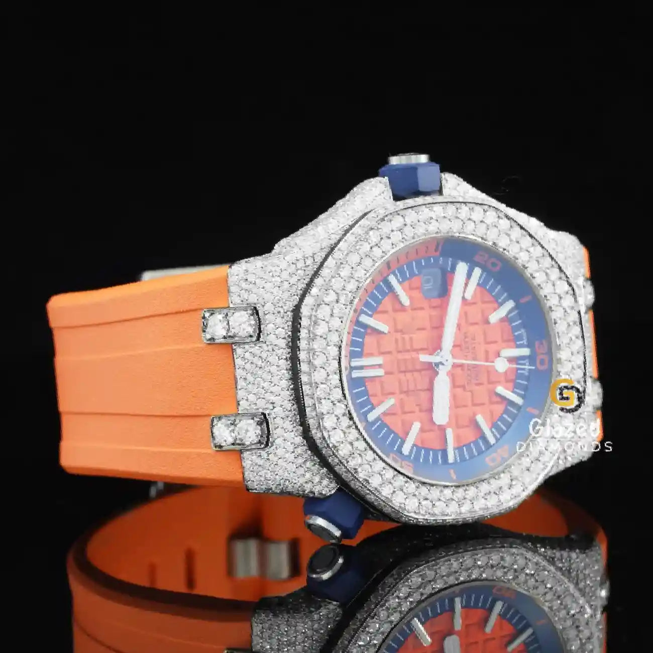 Moissanite Orange Watch