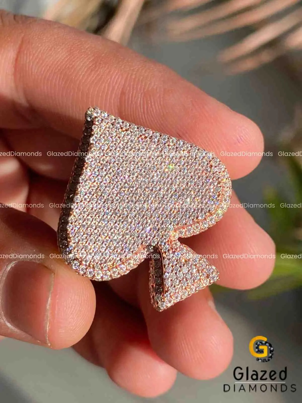 Moissanite Spade Ring For Men