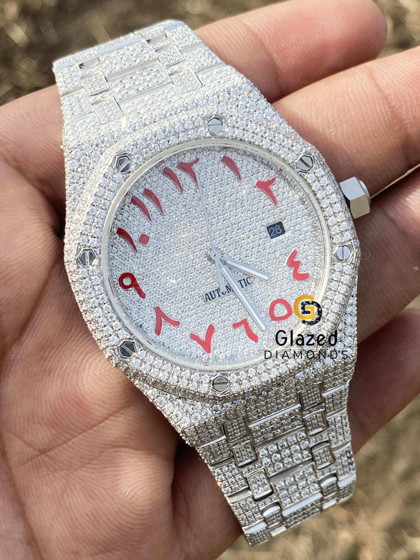 Moissanite Watch Fot Him