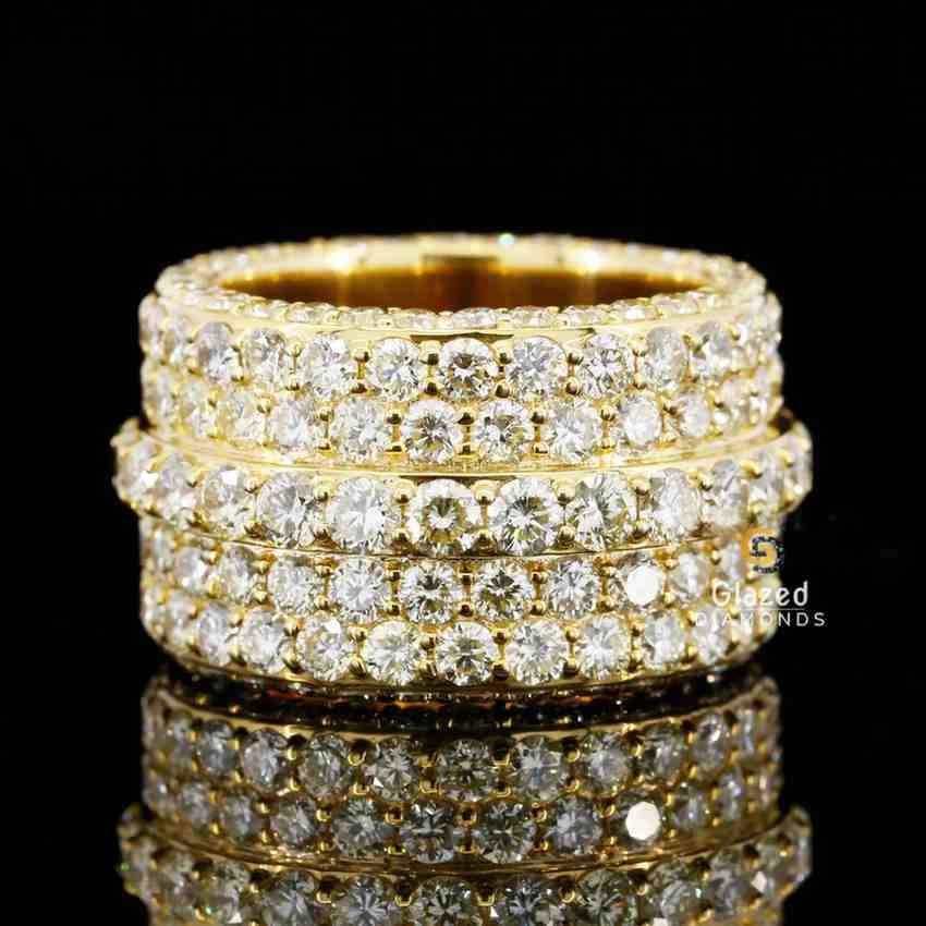 Moissanite Wide Band Moissanite Ring