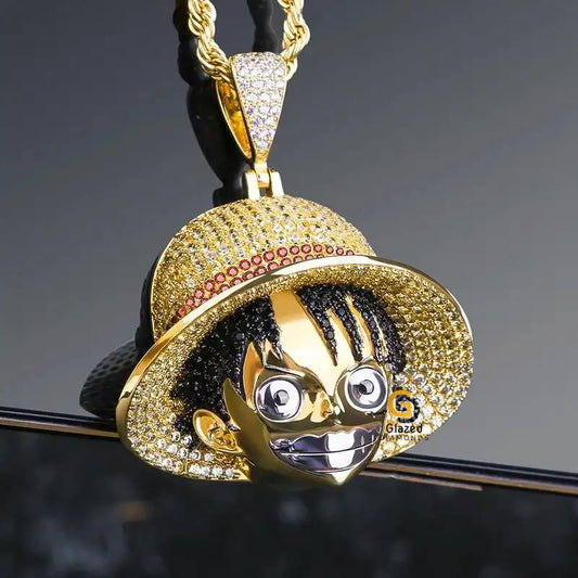 Monkey DLuffy Moissanite Pendant