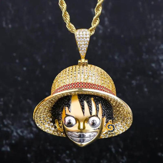 Monkey D Luffy Iced Out Pendant
