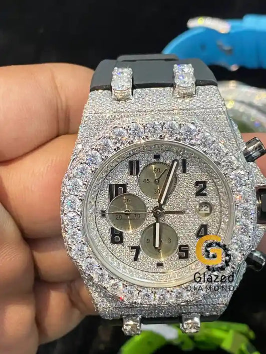 Multi Dial Moissanite Watch For Men