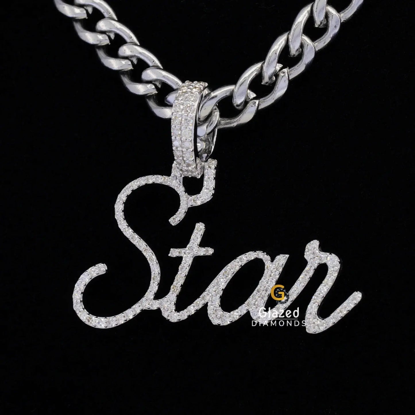 Pave Diamond Set Hip Hop Pendant