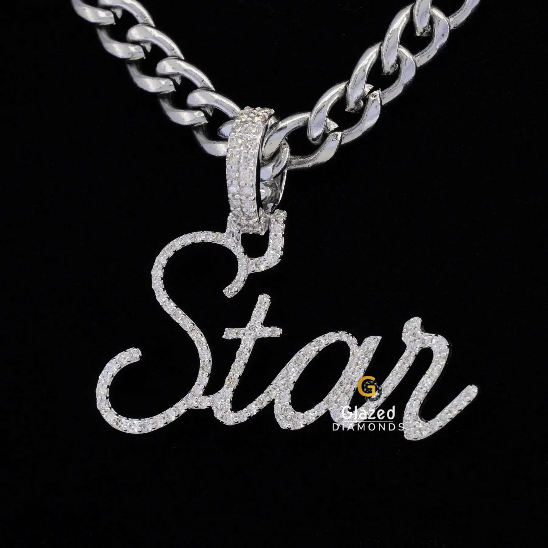 Pave Diamond Set Hip Hop Pendant