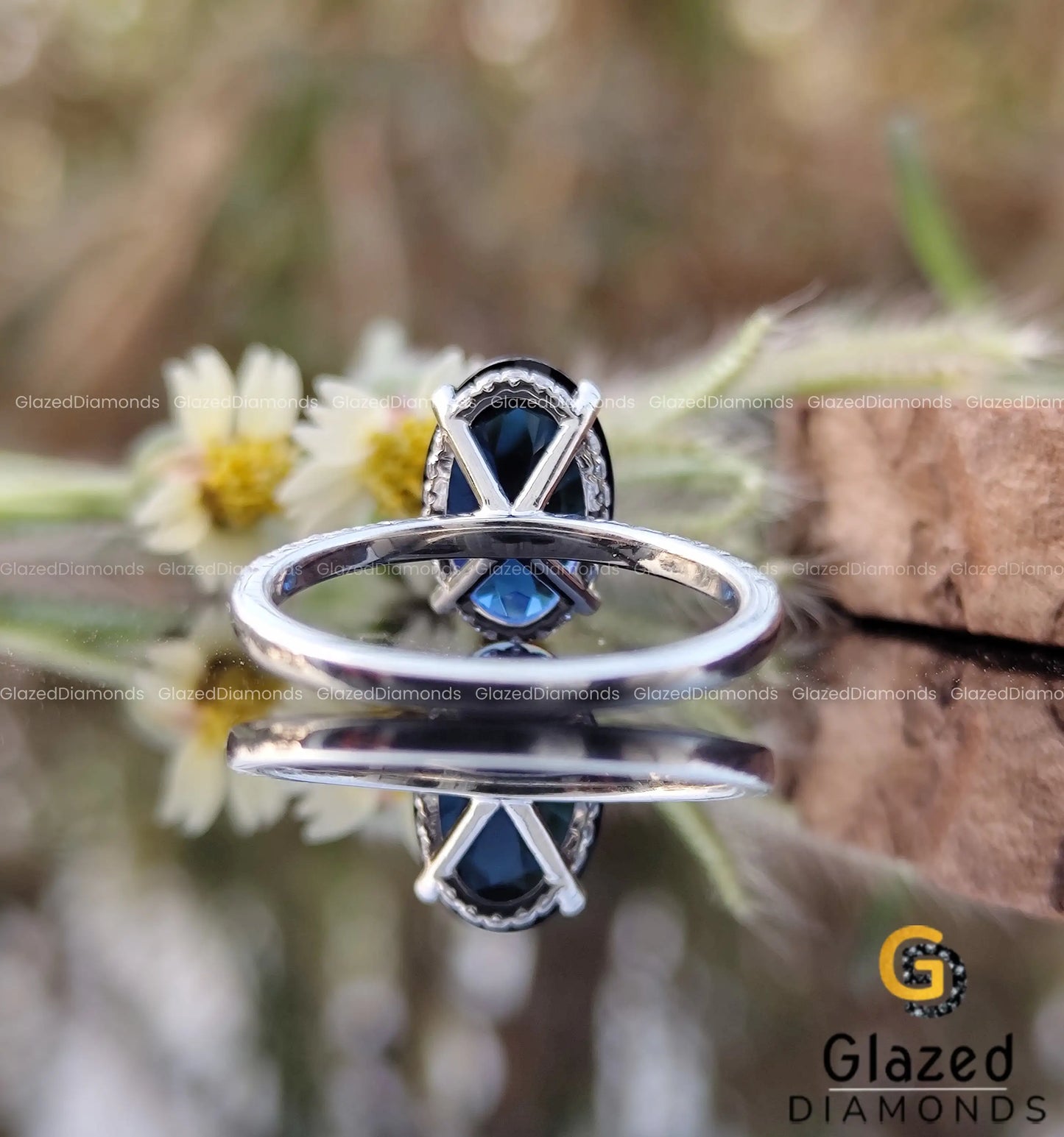 Pave Set Engagement Ring For her