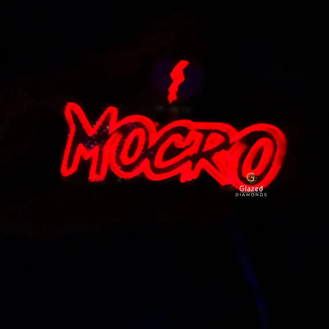 Radium Enamel Letter Moissanite Pendant