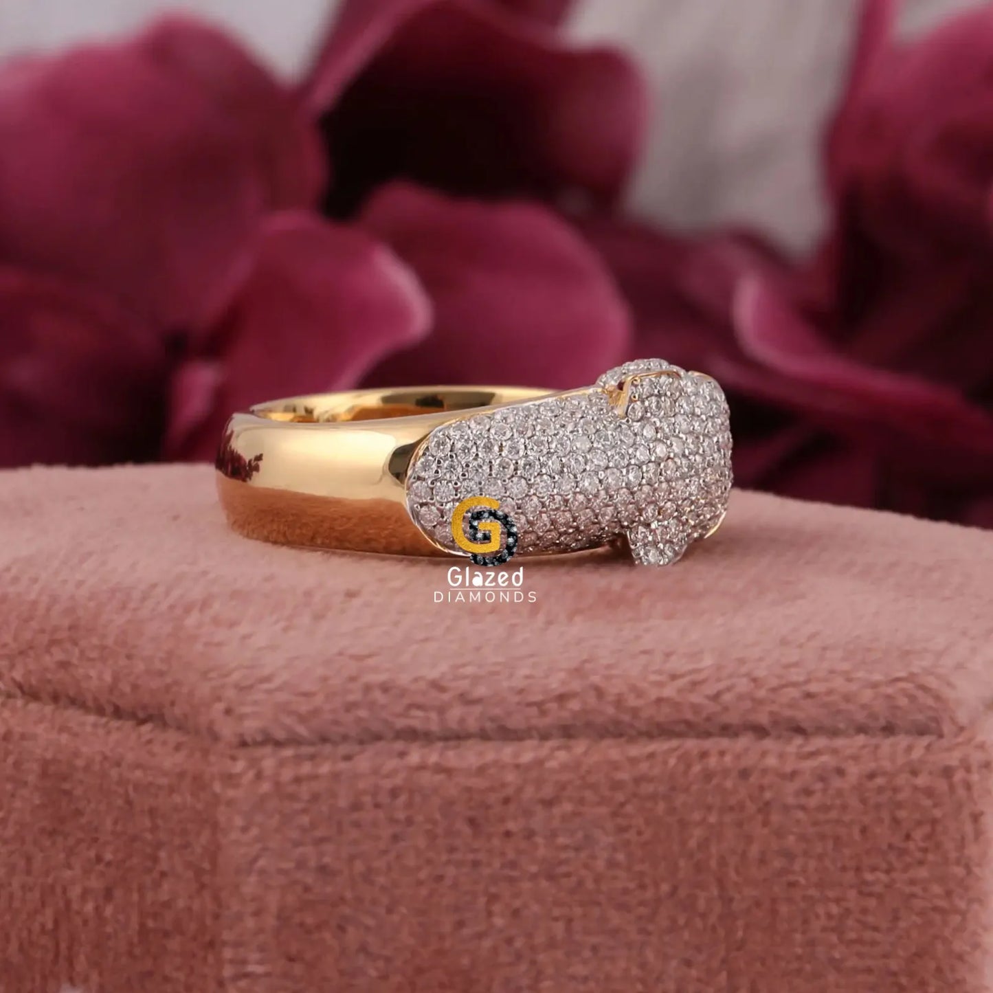 Rapper Moissanite Panther Ring