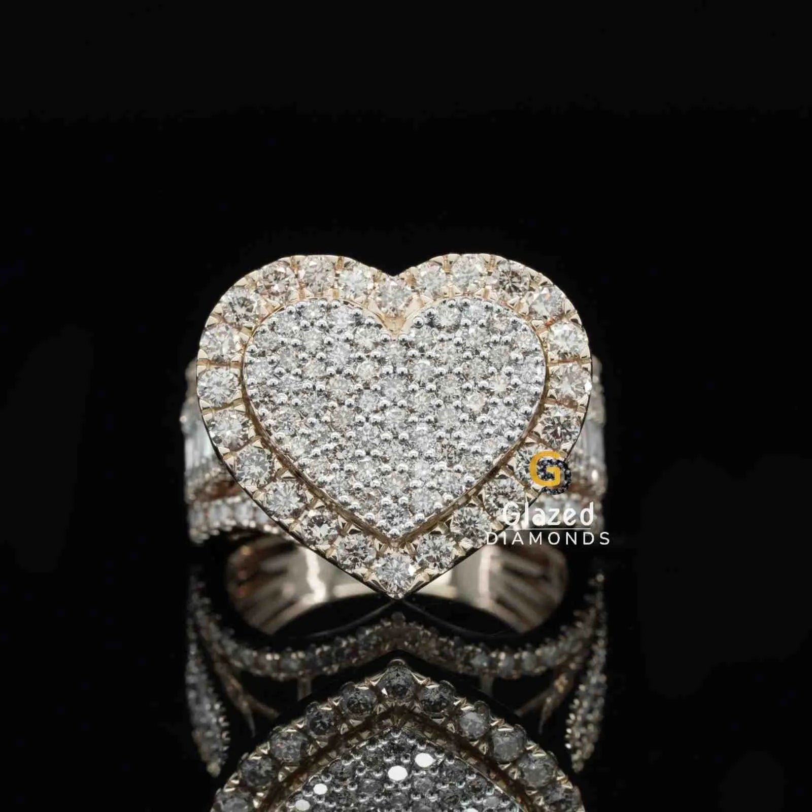 Rapper Moissanite Ring For Men