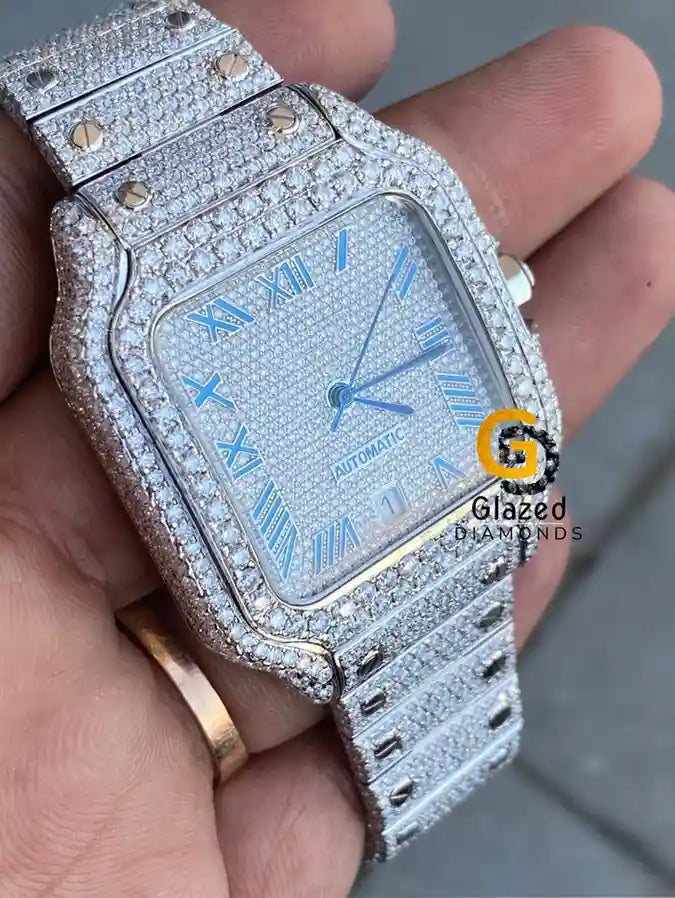 Roman Letter Moissanite Watch