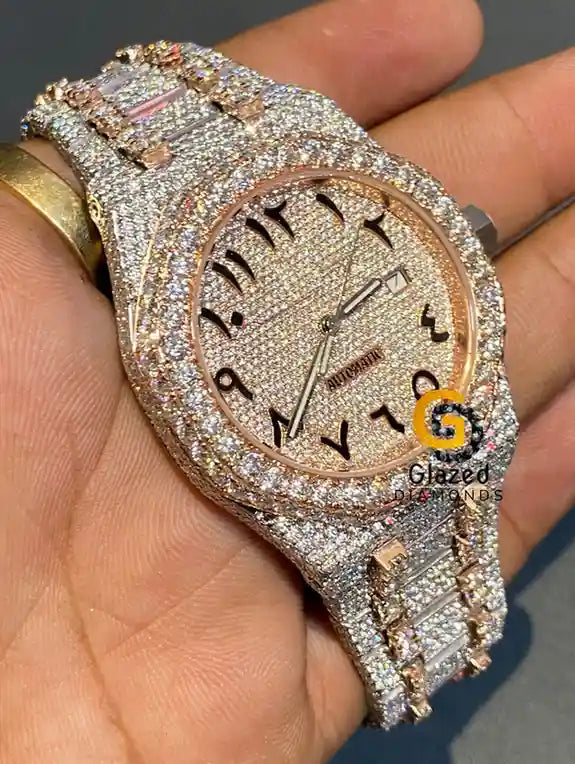 Round Dial Moissanite Watch