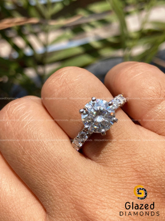 Round Diamond Anniversary Ring