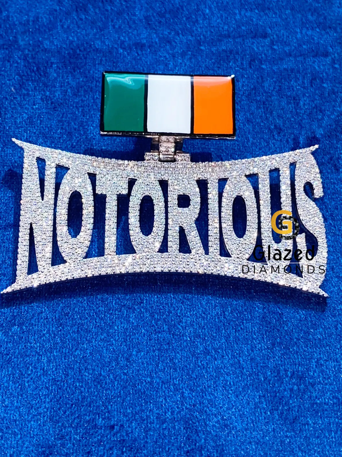 Round VVs Moissanite Hip Hop Customized Letter Pendant