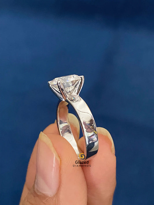 Round Wide Band Ring For Women