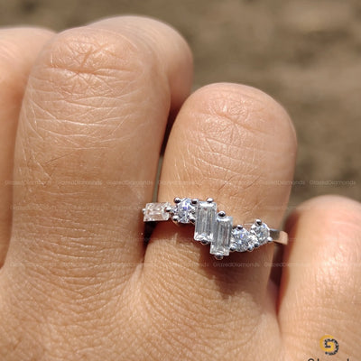 Round and Baguette Cut Band for her