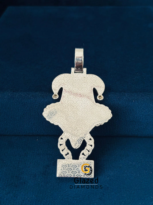 Silver ICP Moissanite Pendant