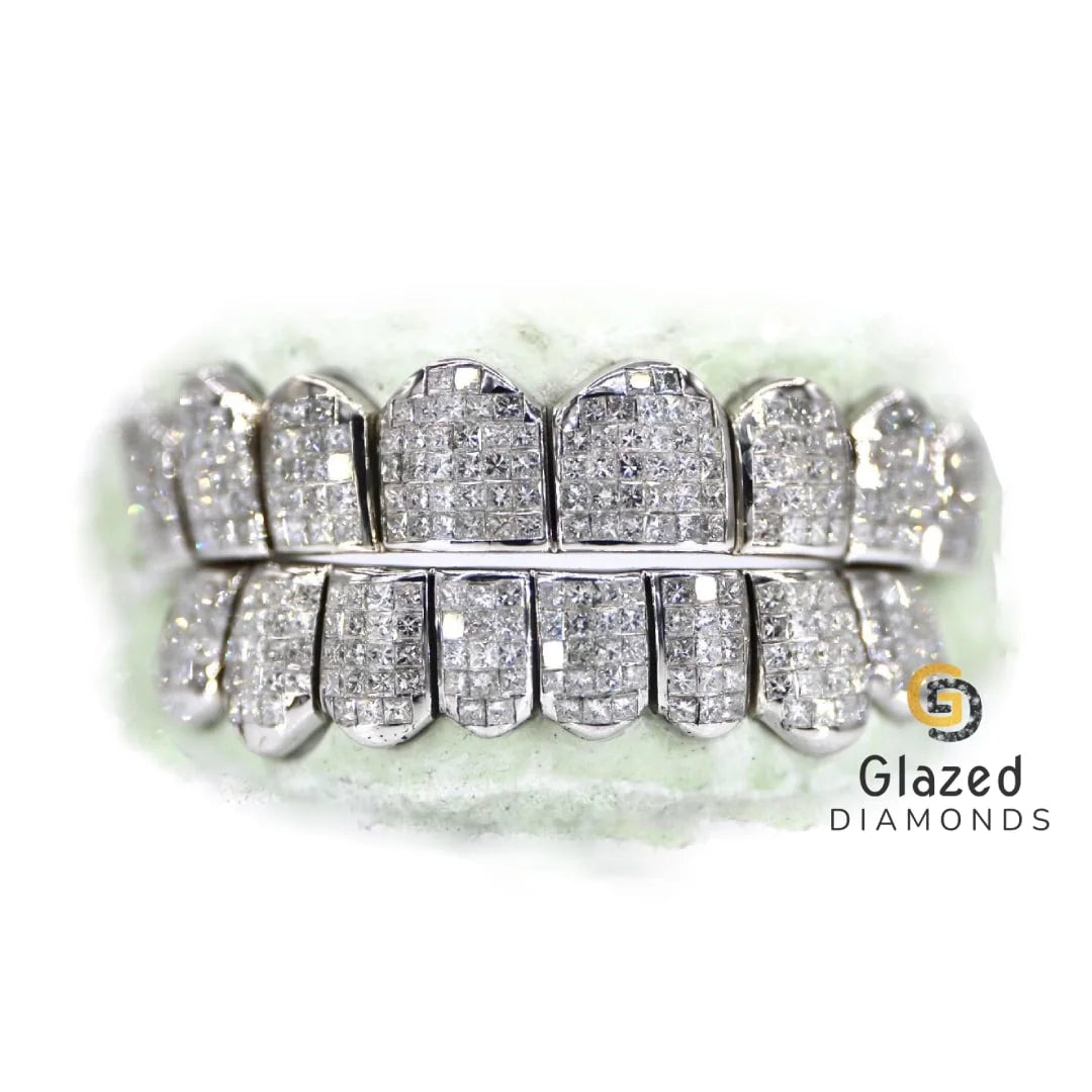 Solid 925 Sterling Silver Moissanite Grillz