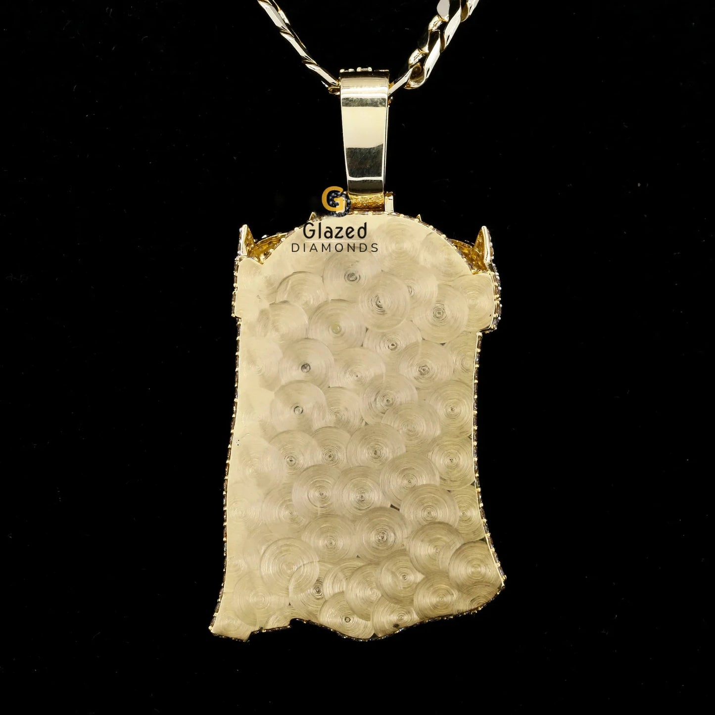 Solid Gold Jesus Pendant