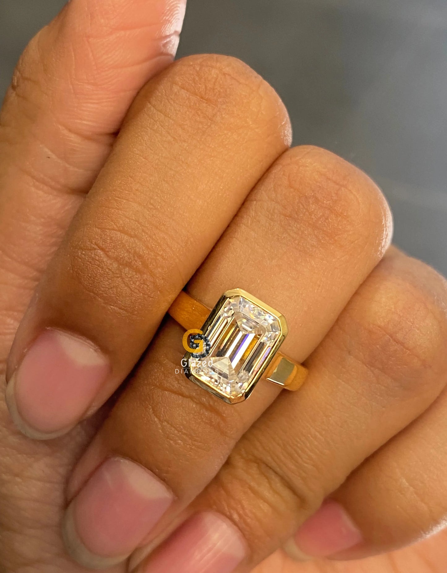 Solitaire Yellow Gold Ring