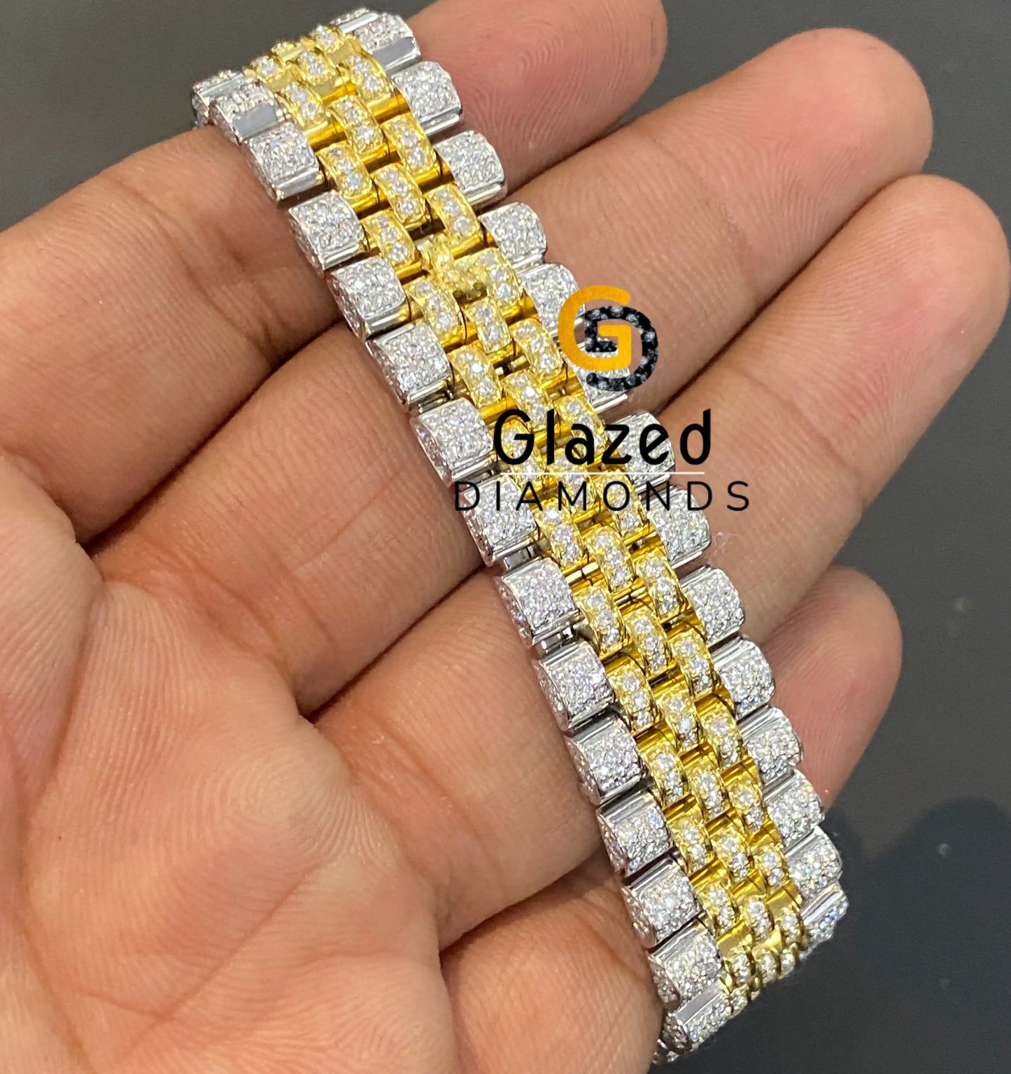 Stainless Steel Diamond Flooded Watch