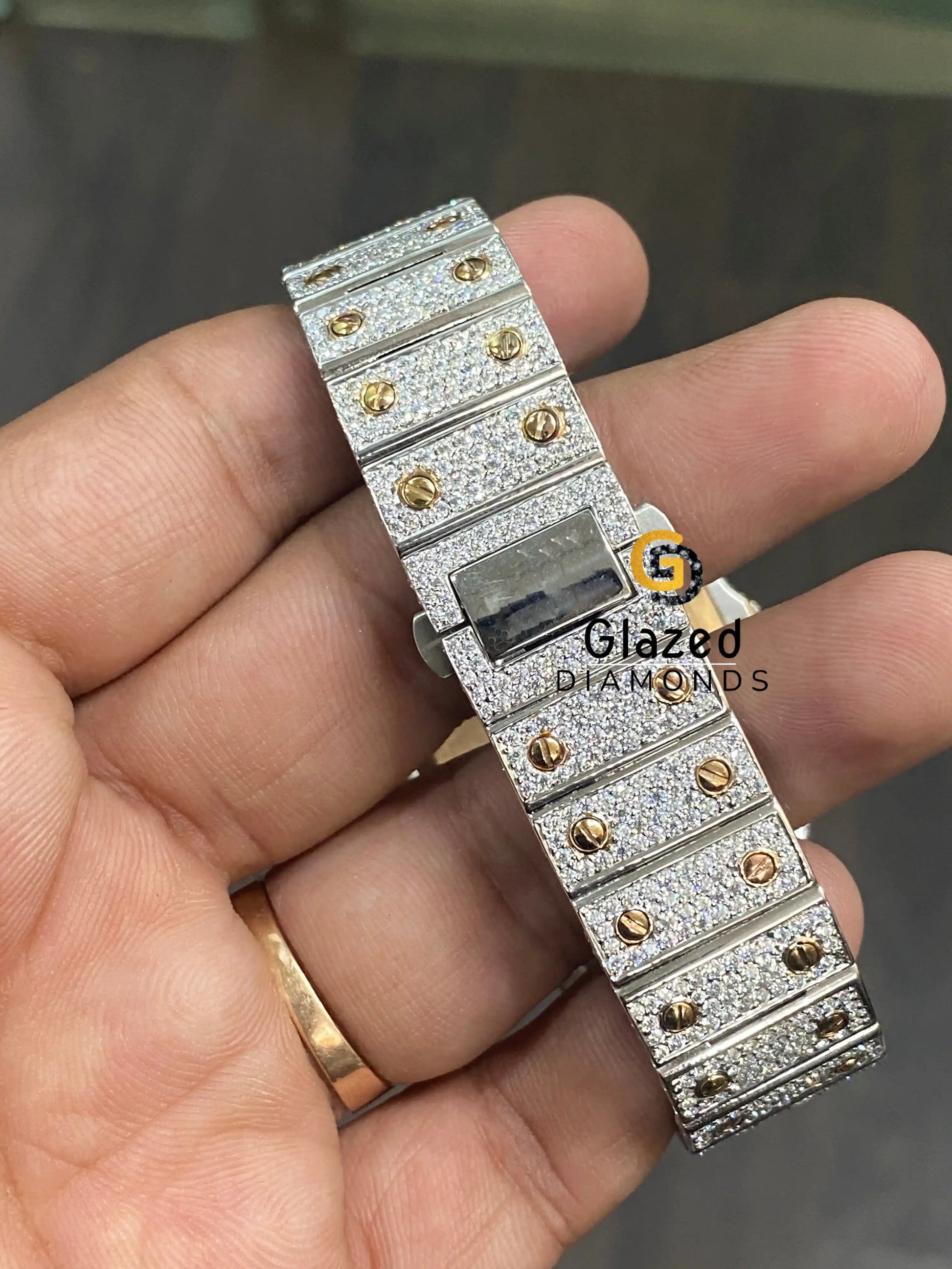 Stainless Steel Moissanite Watch