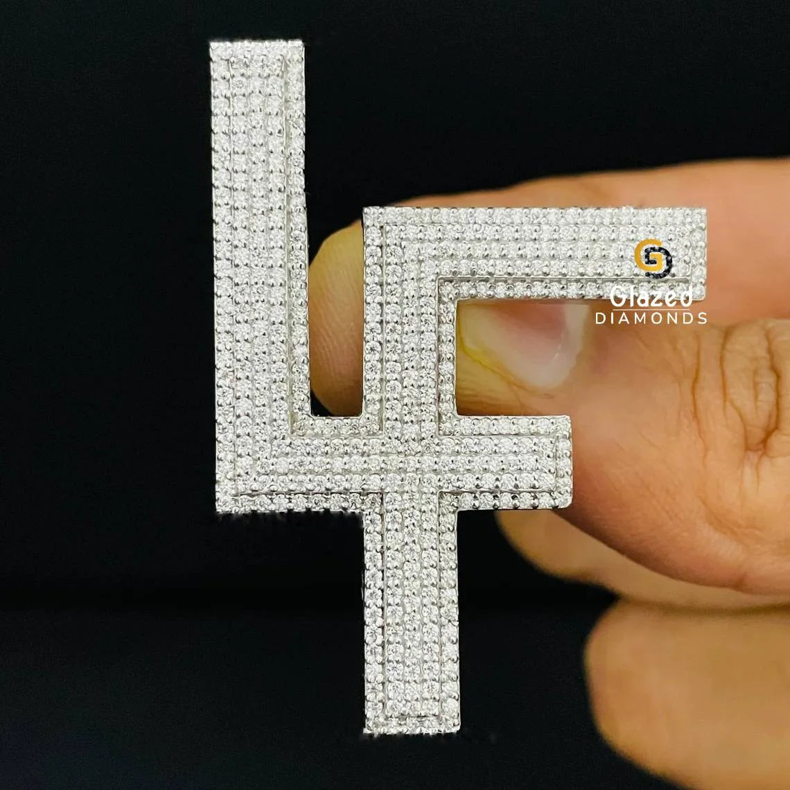 Sterling Silver Diamond Customized Pendant