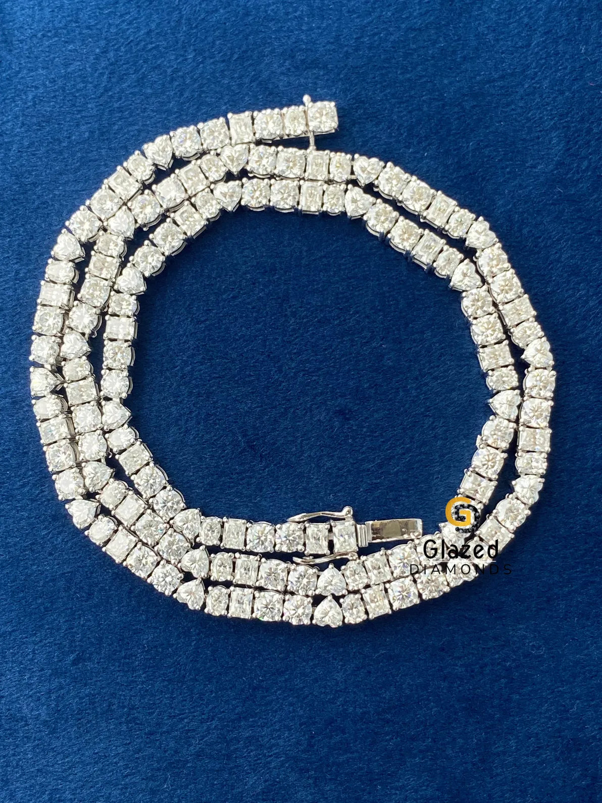 Tennis Link Multistone Hip Hop VVs Moissanite Chain