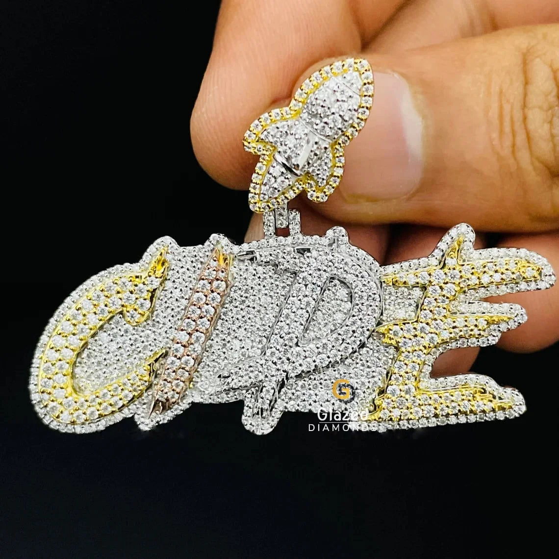 Three Tone Letter Pendant