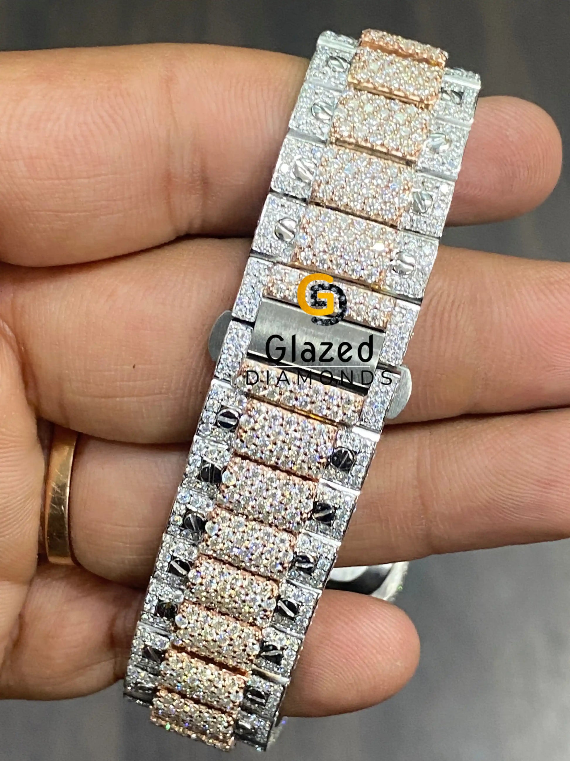 Two Tone Diamond Automatic Watch
