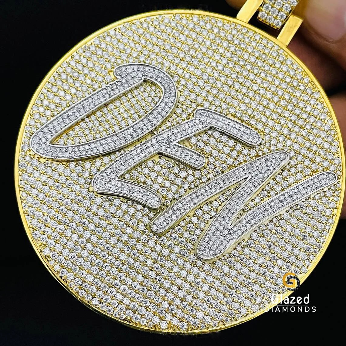 Two Tone Letter Pendant