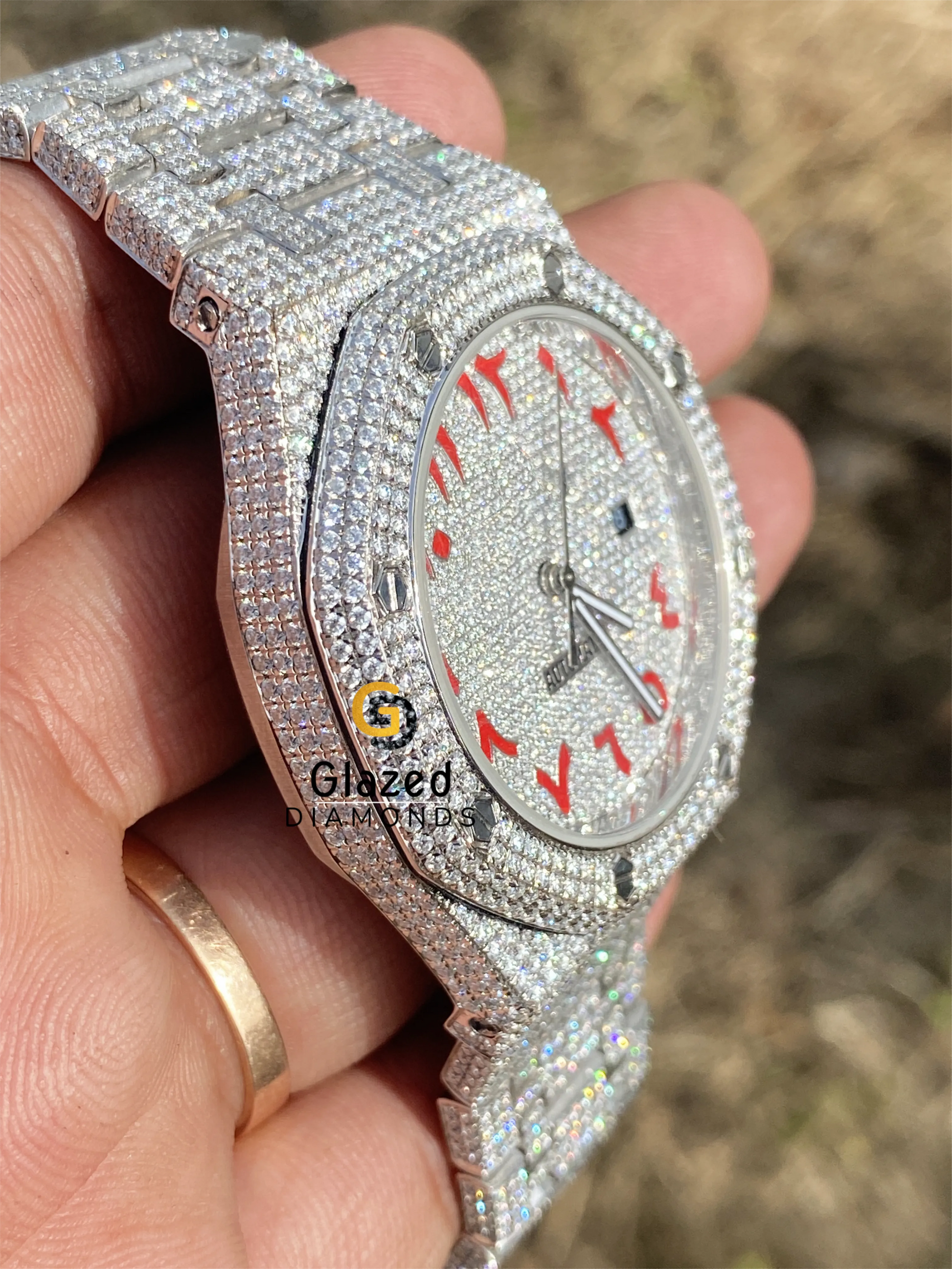 VVS Diamond Moissanite Watch For Men