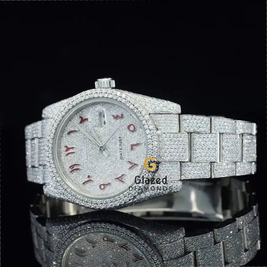 VVS Moissanite Arebic Dial Watch