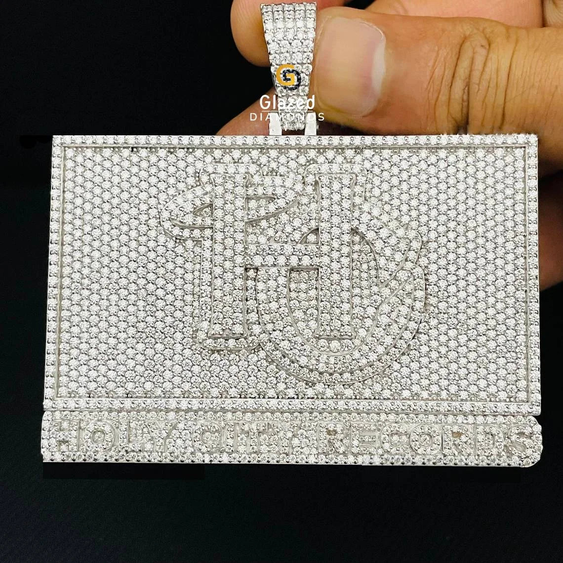 VVS Moissanite Custom Logo Pendant