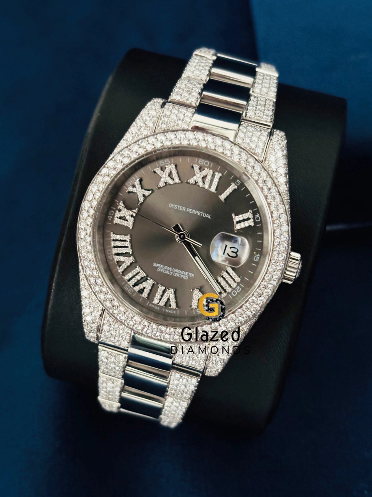 VVS Moissanite D Colorless Diamond Studded Hip Hop Watch