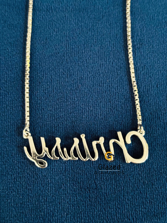 VVS Moissanite Diamond Custom Name Pendant